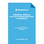 Demanda Judicial: Divorcio por Causal de Separación de hechos (Con hijos, sin bienes)